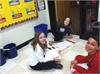 4th Graders enjoy sharing poetry folders with their kindergarten friends. 
